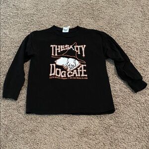 Black Halloween witch bones skeleton Salty Dog Cafe Long Sleeve Shirt size small